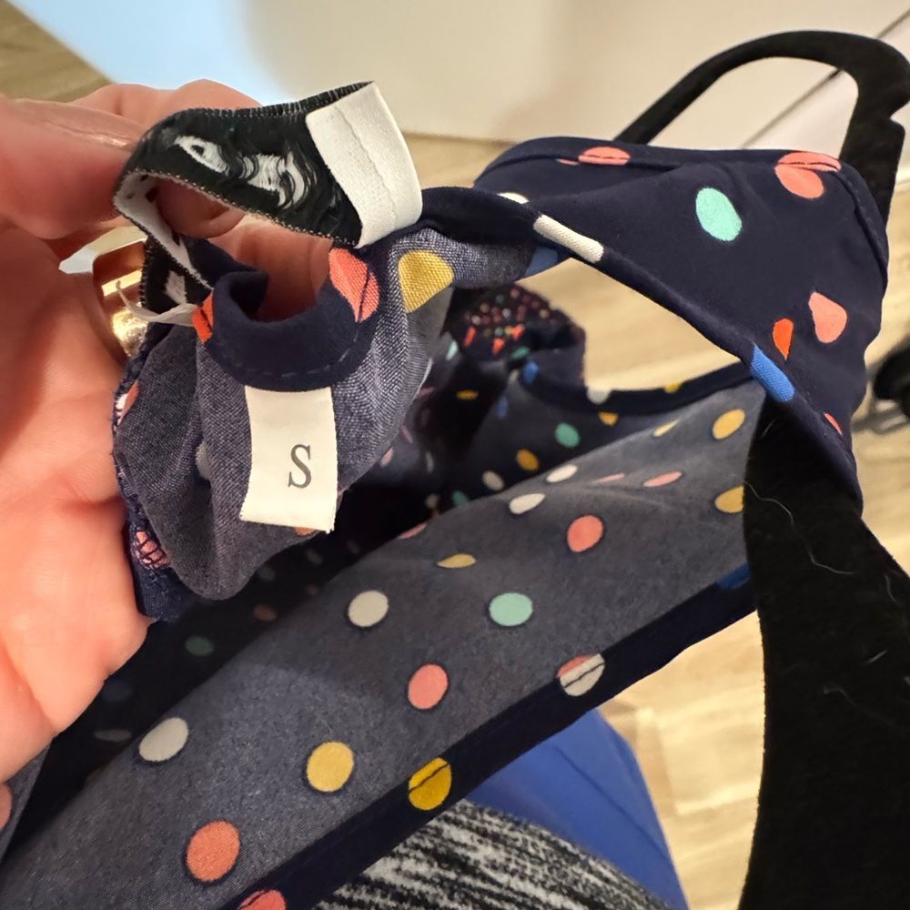 Polka Dot Sleeveless Maxi Dress - Picture 9 of 10